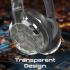 Promate TransTune Active Noise Cancelling Hi-Fi Stereo Wireless Headphones with RGB Lights